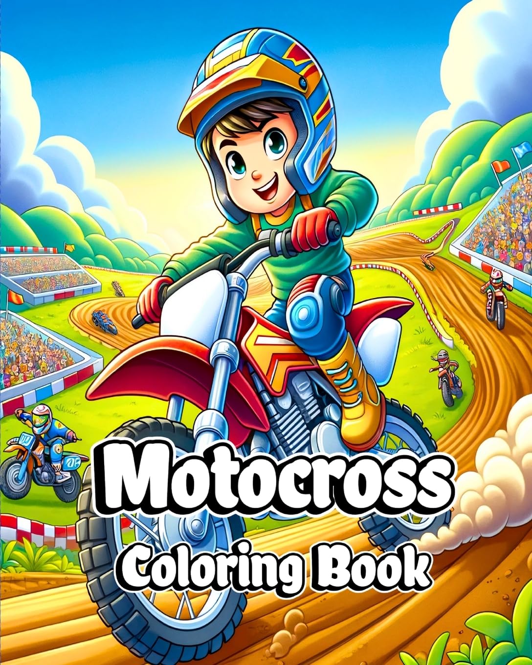 

Motocross Coloring Book: Amazing Coloring Pages filled with Dirt Bike Designs for Boys (Blurb)