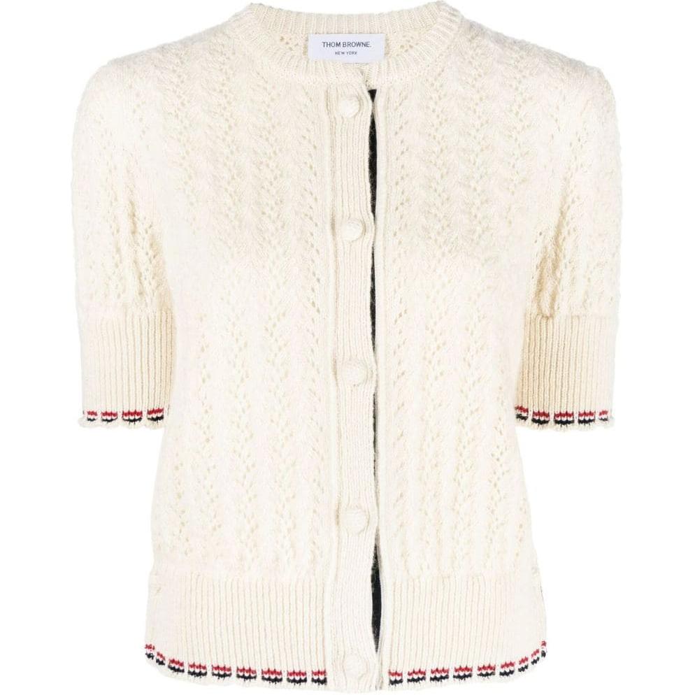 

THOM BROWNE Трикотаж Women's White Crew Neck Moderate Others