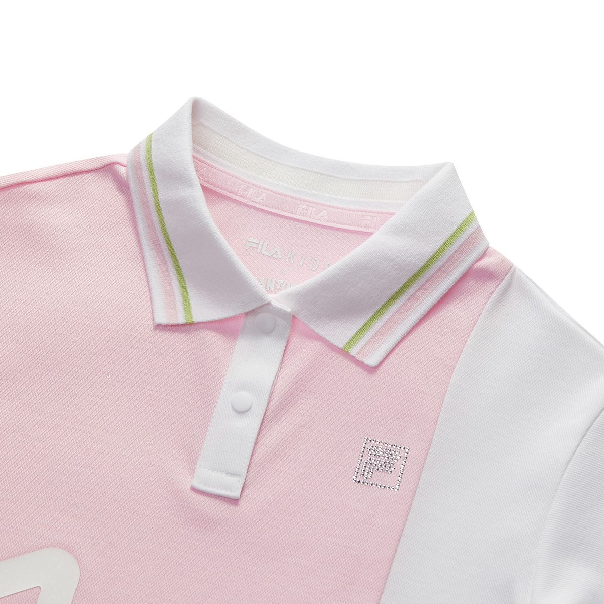 Поло для детей 3-7 лет FILA KIDS, нежно-розовый — фото 3
