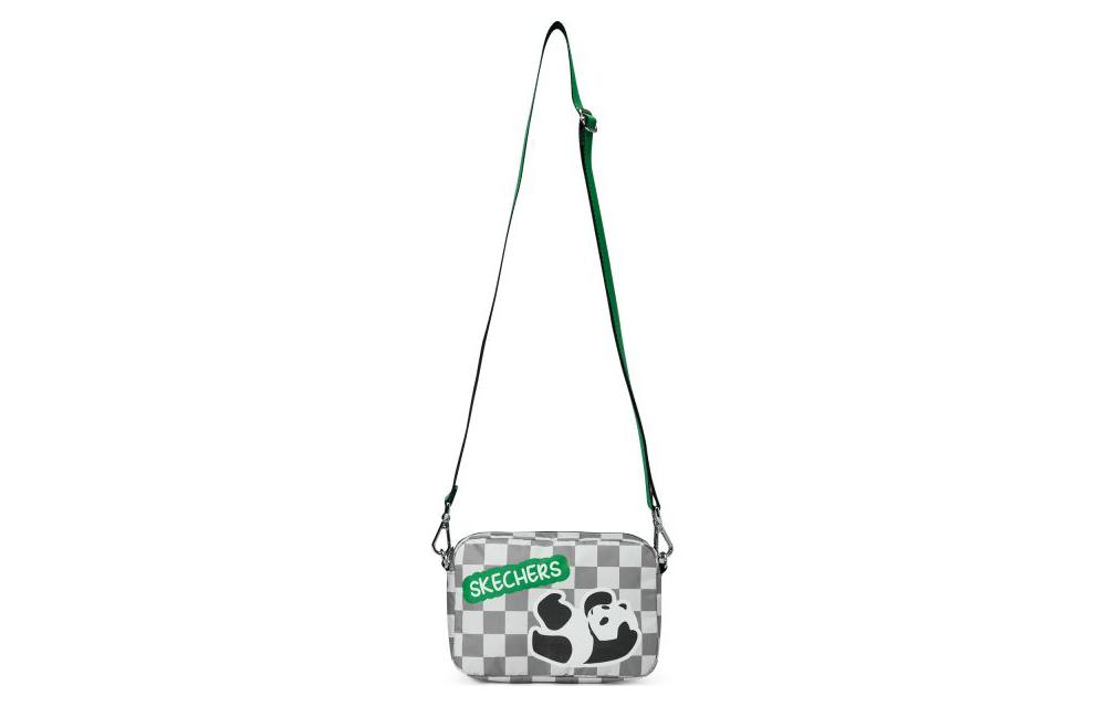 

Сумка через плечо из ткани LeSportsac Collaboration, среднего размера, женская, клетчатая, с рисунком панды Skechers, Plaid Panda