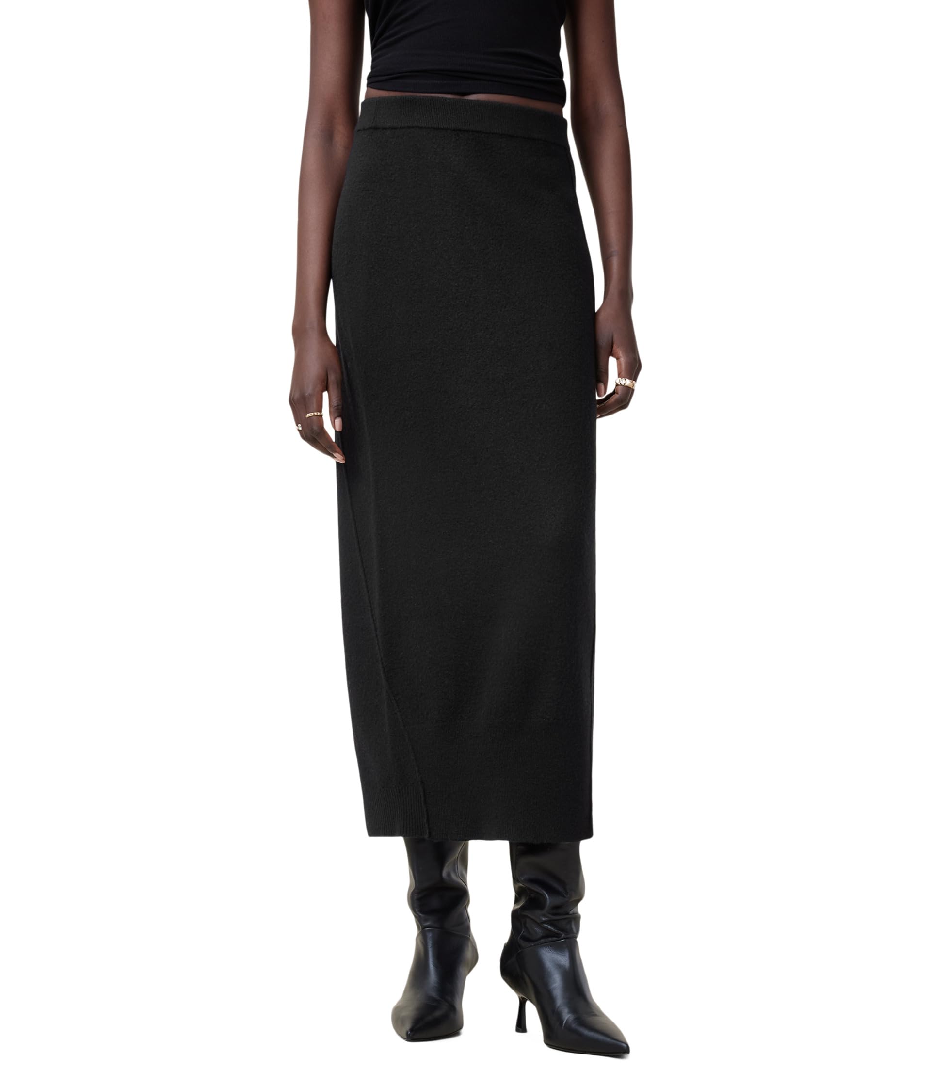

Юбка AllSaints Antonia Skirt, черный