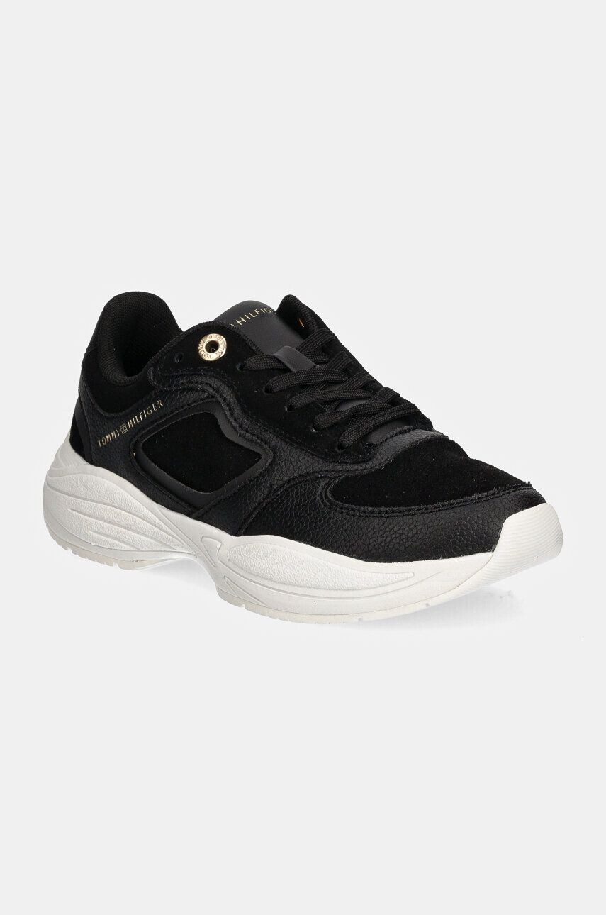 

Кожаные кроссовки Tommy Hilfiger CHUNKY RUNNER, черный