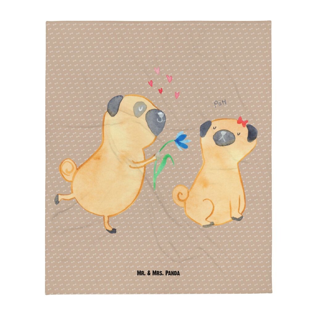 

Детское одеяло Mr. & Mrs. Panda Влюбленный мопс - собачье счастье - подарок, мягкое одеяло для детского уголка, четвероногий друг, подарок на рождение, любовь, владелец собаки, любовь к собаке, подарок ребенку, белый