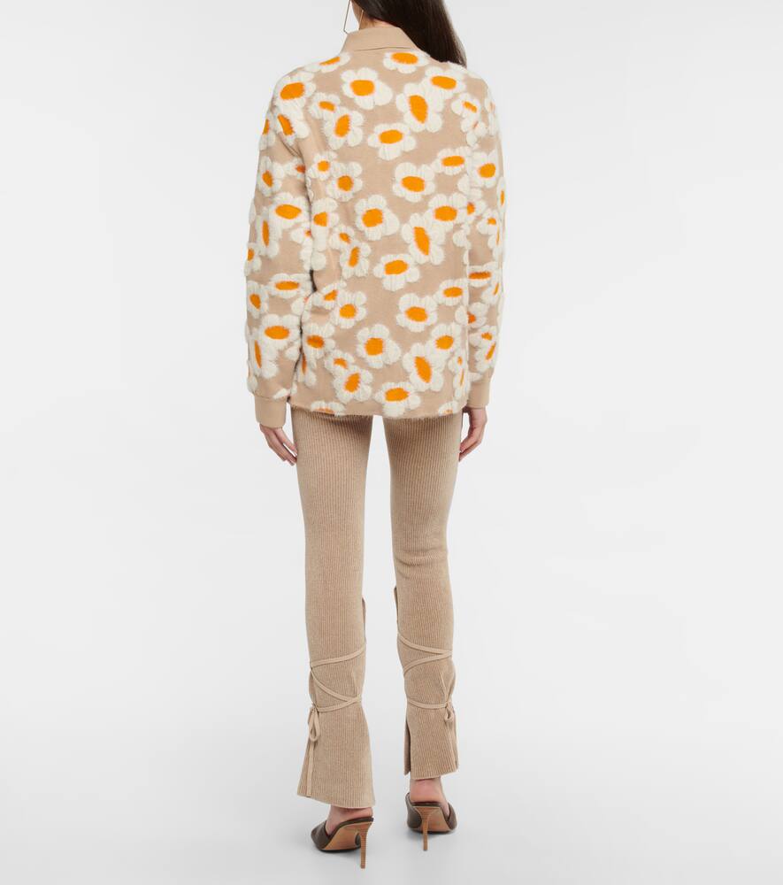 Кардиган Neve с цветочным принтом Jacquemus, Brown Flowers 70s — фото 3