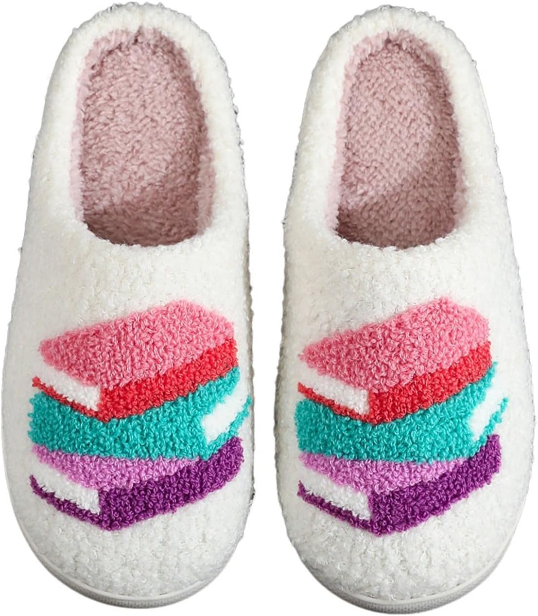 

Женские и мужские домашние тапочки с эффектом памяти, мягкие, без шнурков, противоскользящие, пушистые, для дома и улицы Edobao, Book