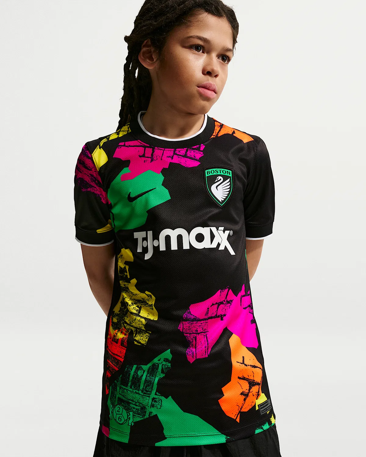 Детская футболка Nike Dri-FIT Replica Jersey Boston Legacy Stadium Edition, Black