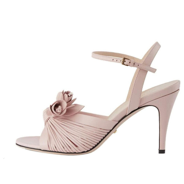 Сандалии lovelight sandal with flower 'pink' Gucci, розовый