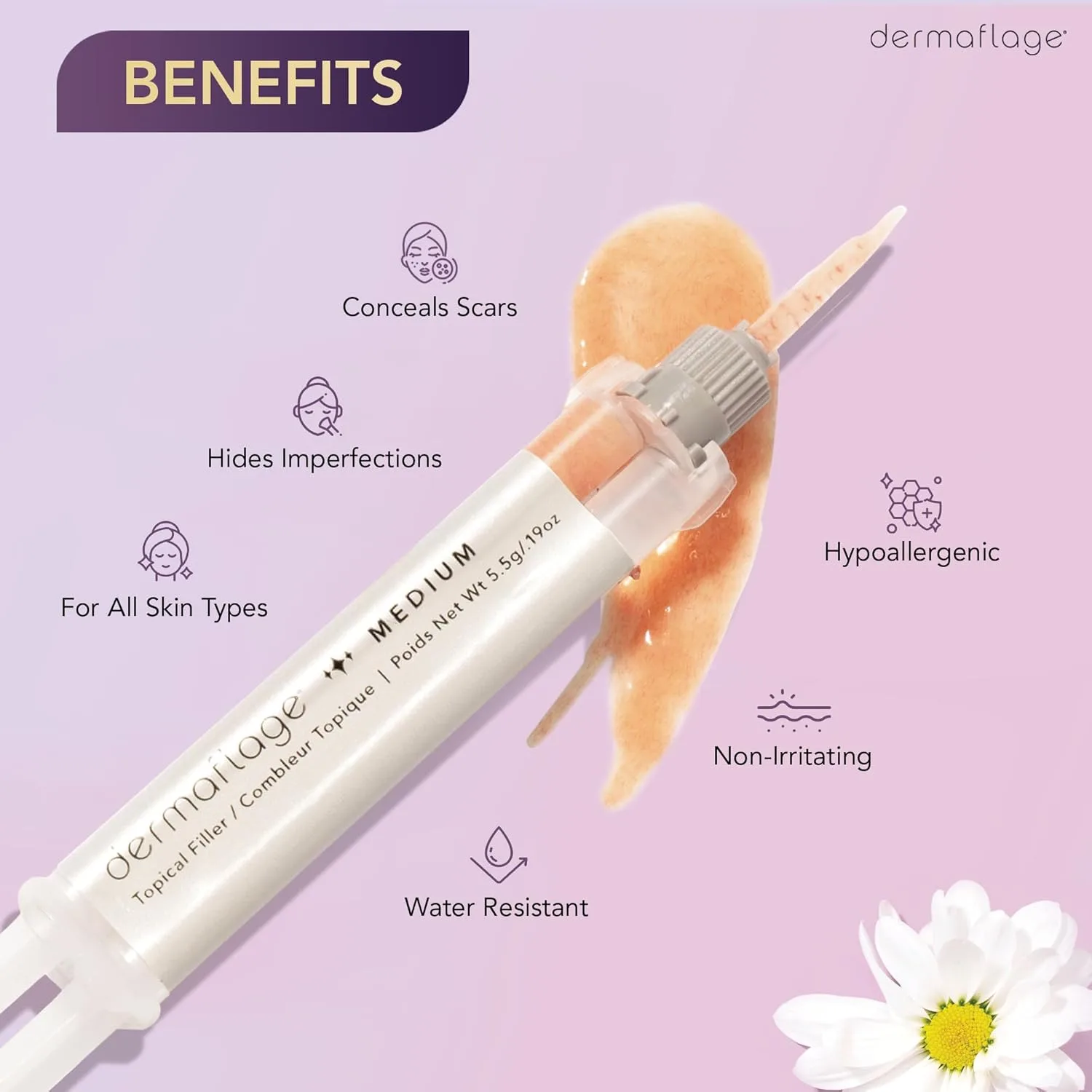 Набор для филлера Dermaflage для заполнения рубцов, 4 аппликатора., Medium — фото 2