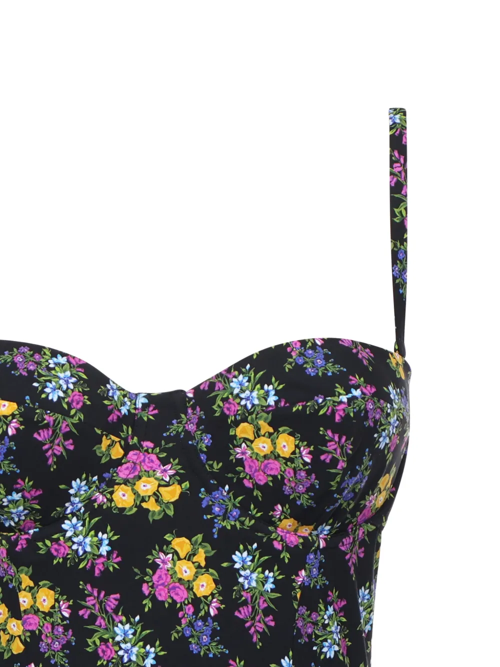 Купальник с цветочным принтом Dolce & Gabbana, черный — фото 3
