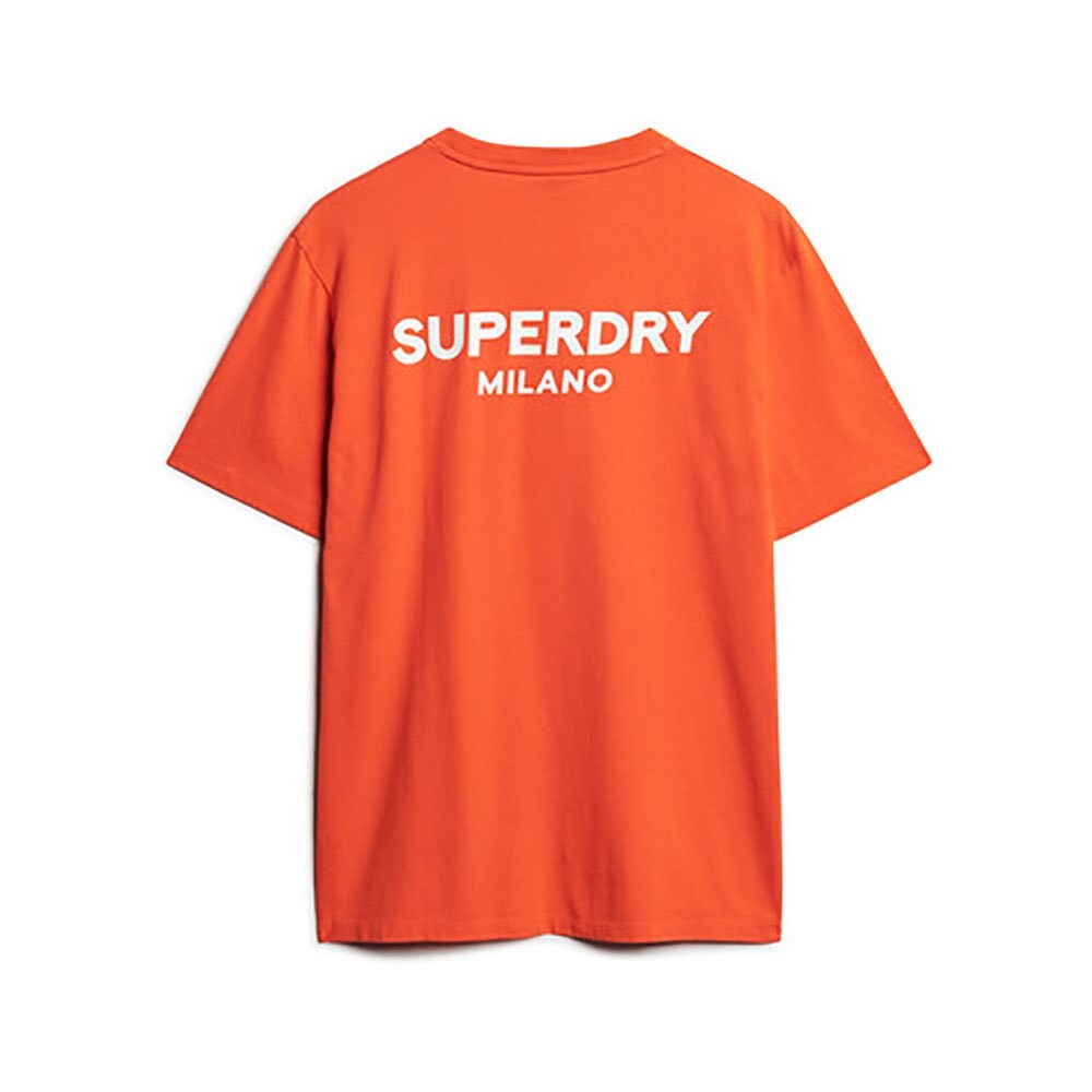 Футболка с коротким рукавом Superdry Luxury Sport Loose, оранжевый — фото 4