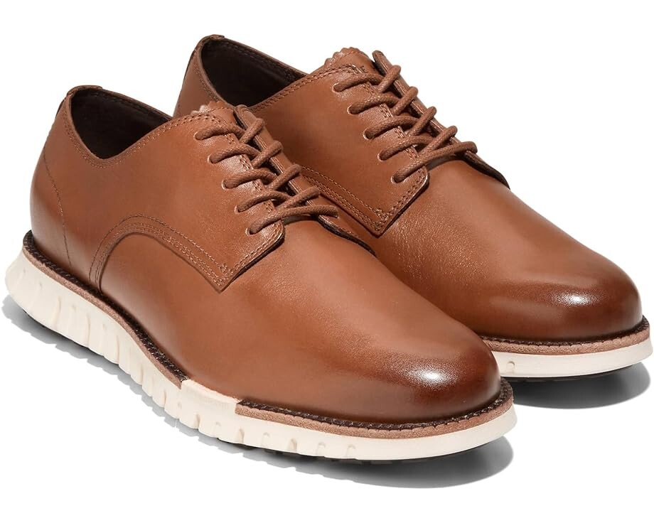 

Оксфорды Cole Haan Zerogrand Remastered Plain Toe, цвет British Tan/Ivory