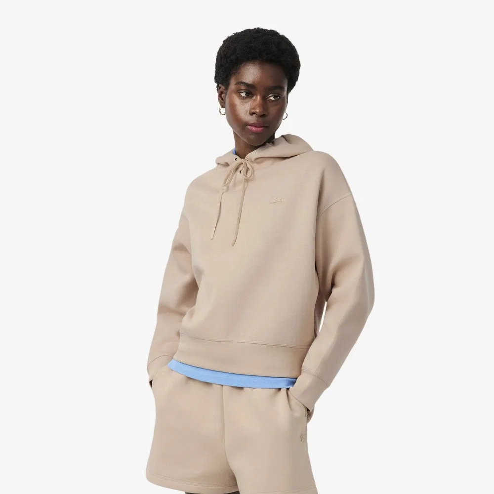 Худи Lacoste Бежевая двойного плетения