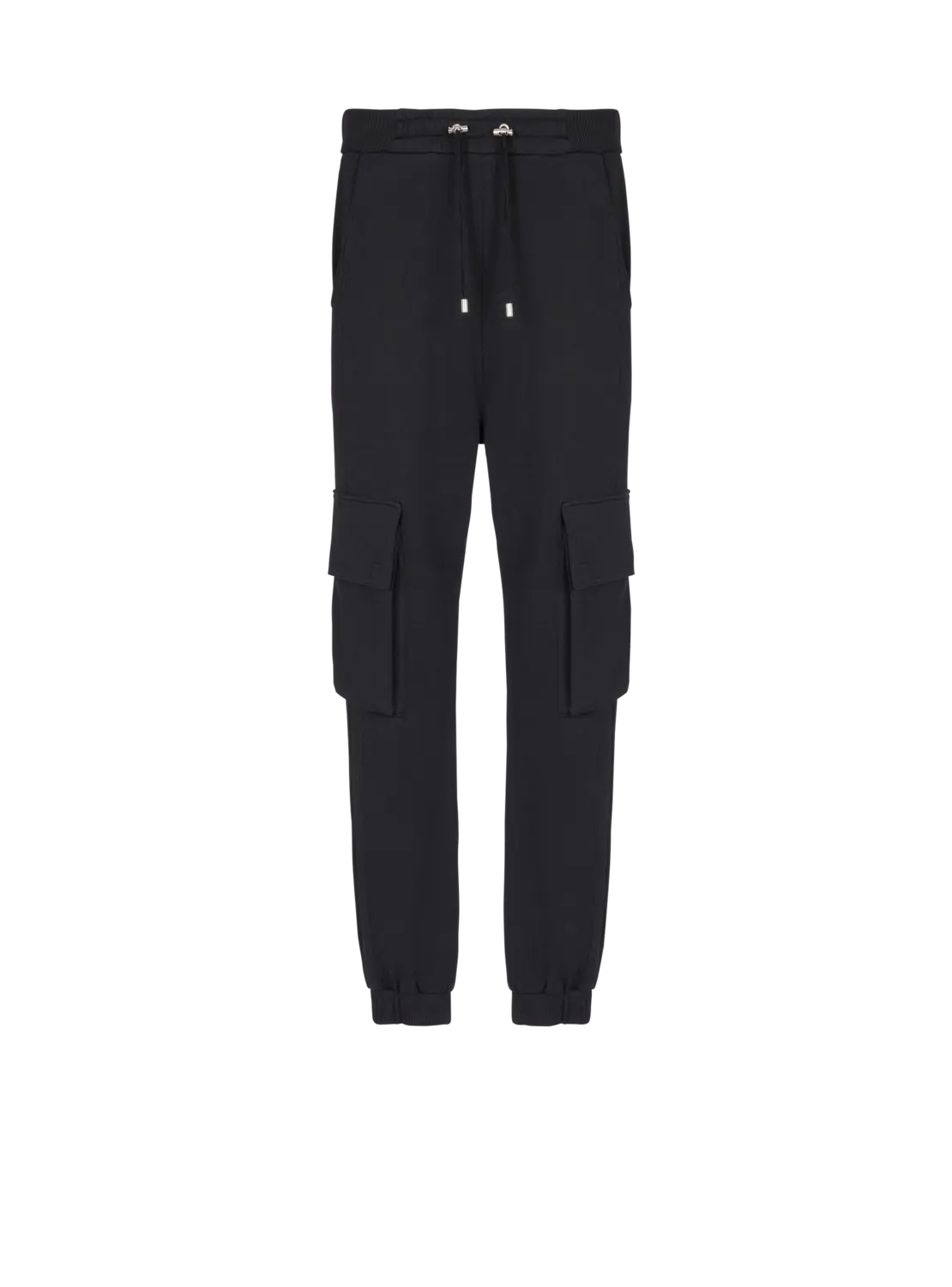 

Карго-джоггеры с принтом Balmain Paris, черный