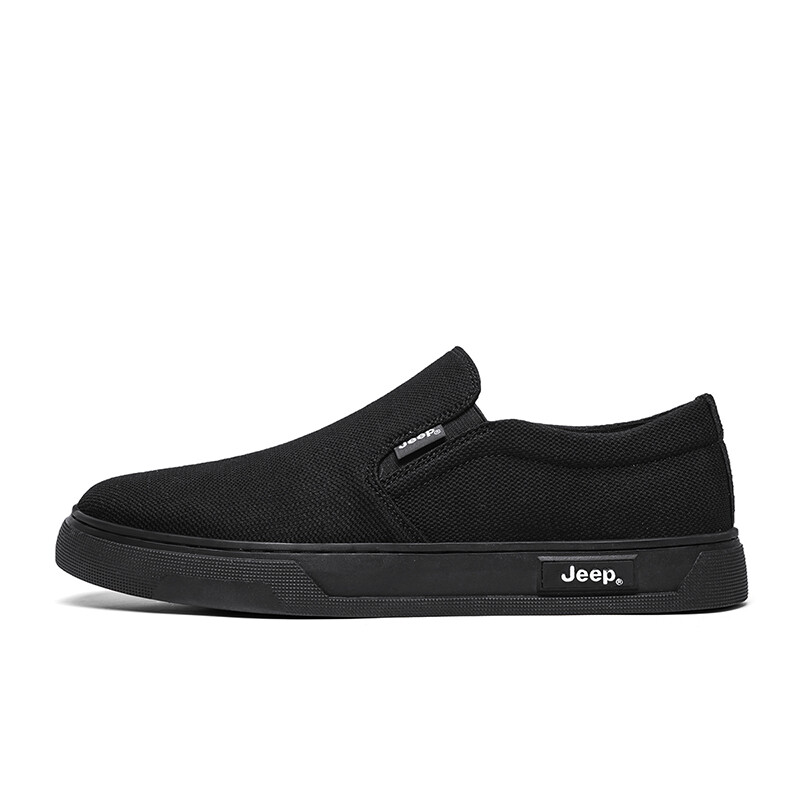 

Кроссовки Jeep Skateboarding Shoes Men Low-top Black, черный