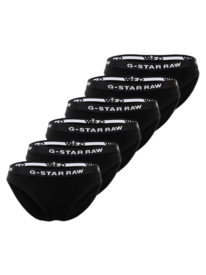 

Трусы G-Star Raw Slip 6er Pack, черный