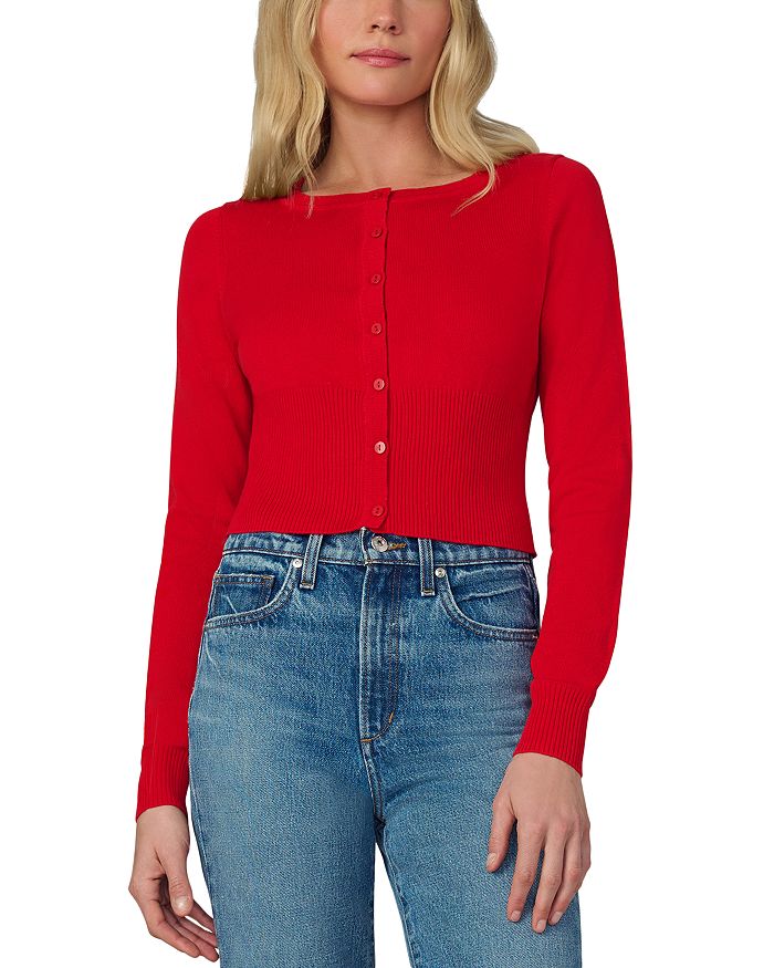

Укороченный кардиган-свитер Joe's Jeans, красный