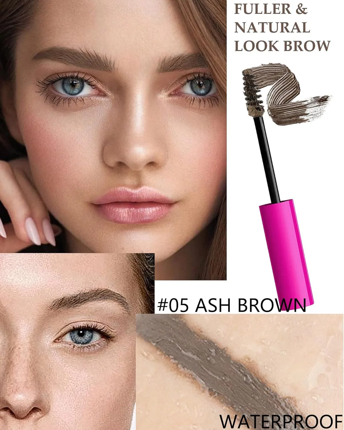 Тинт-гель для бровей водостойкий LYSdefeu, 1 шт., 05 Cool Ash Brown — фото 2