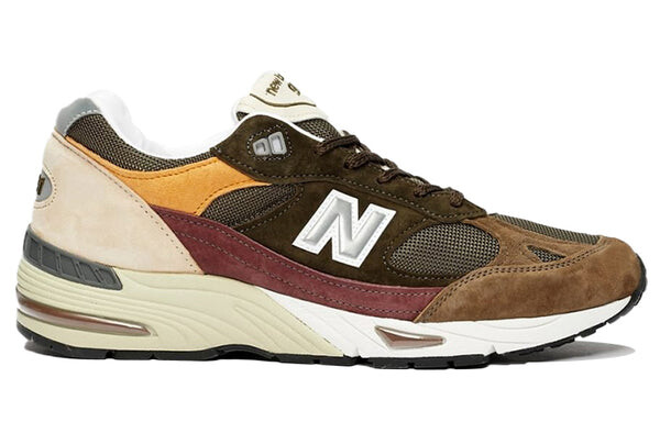 Кроссовки 991 сделано в Англии New Balance, коричневый — фото 2