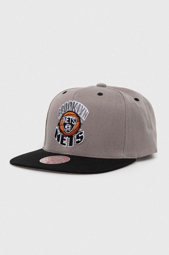 

Бейсбольная кепка BROOKLYN NETS Mitchell&Ness, серый