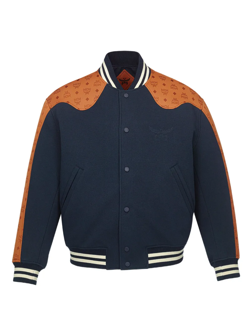 

Куртка-бомбер с монограммой Ponte Varsity MCM, синий
