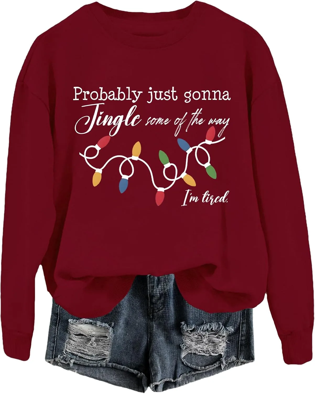 

Толстовка с принтом "Probably Just Gonna Jingle Tired"