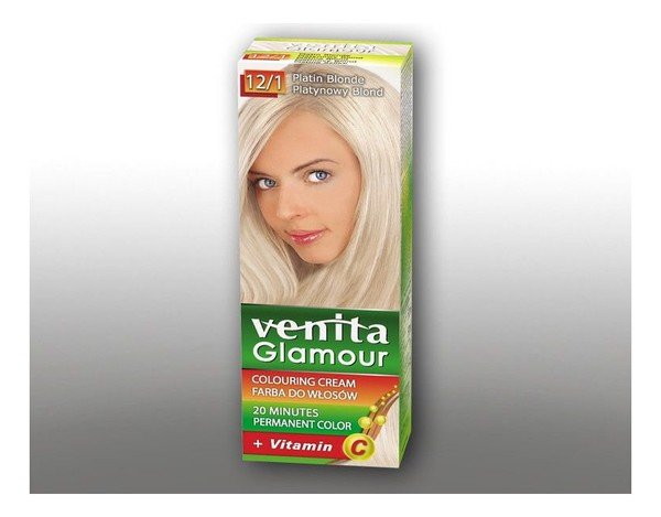 

Venita, Glamour, краска для волос, 12/1 Платиновый блонд
