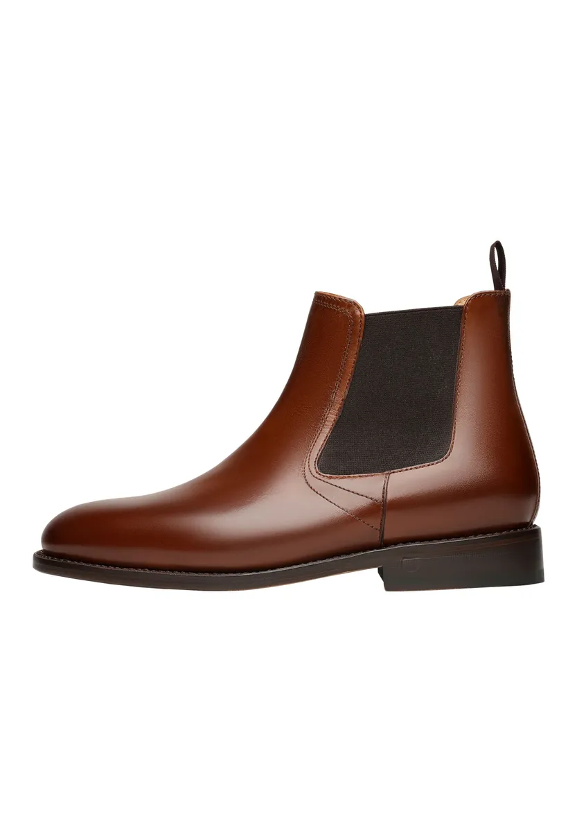 

Слипоны Henry Stevens "Ella CB business Shoes", женские ботинки челси кожаные ручной работы, ботильоны, коричневый
