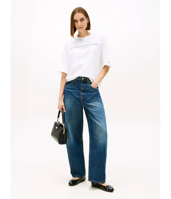 Футболка loose fit Tommy Hilfiger, белый — фото 2