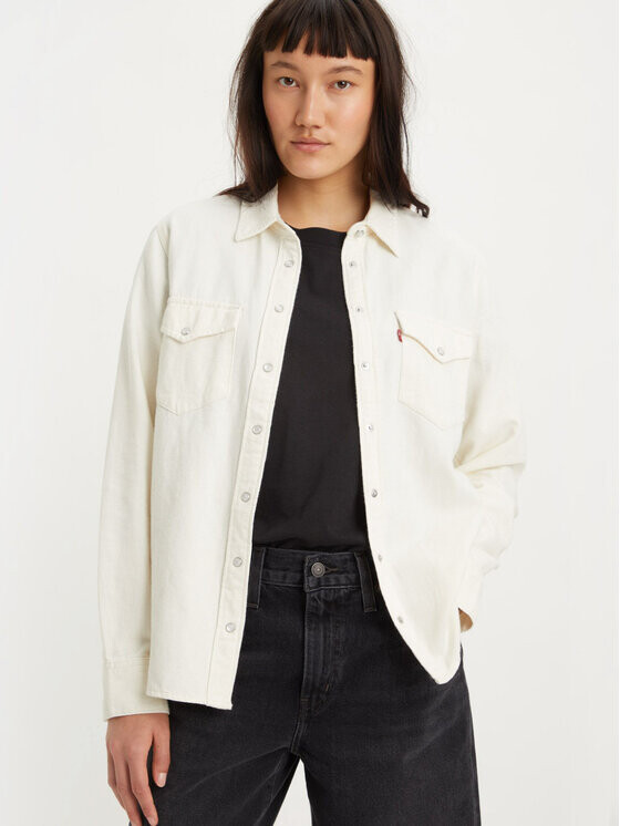 Рубашка стандартного кроя Levi's, экрю — фото 2