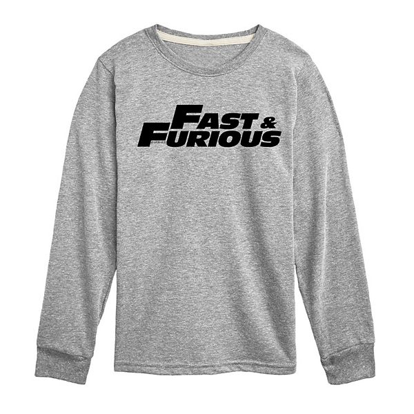 

Футболка с длинным рукавом Fast & Furious для мальчиков 8-20 Licensed Character, Athletic Heather