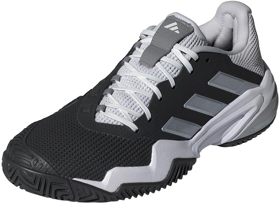 Мужские кроссовки Adidas Barricade 13, белый/черный/серый — фото 2