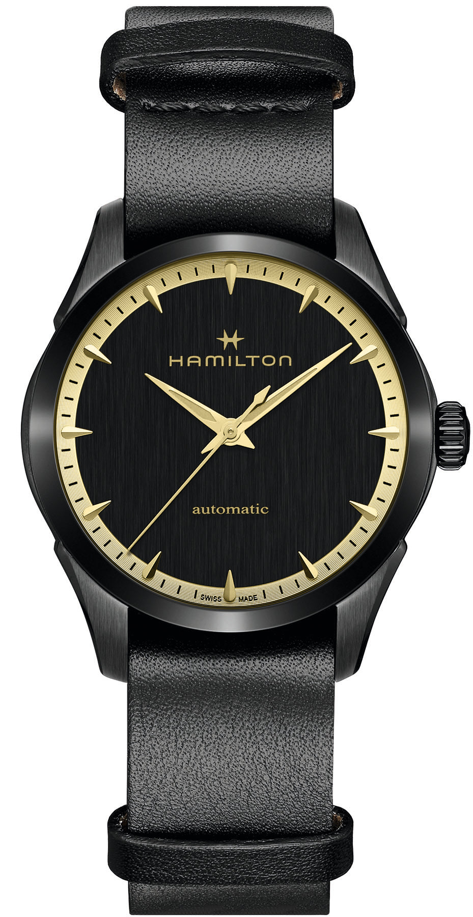 

Часы Hamilton Unisex Jazzmaster 36 мм с автоматическим механизмом, черный