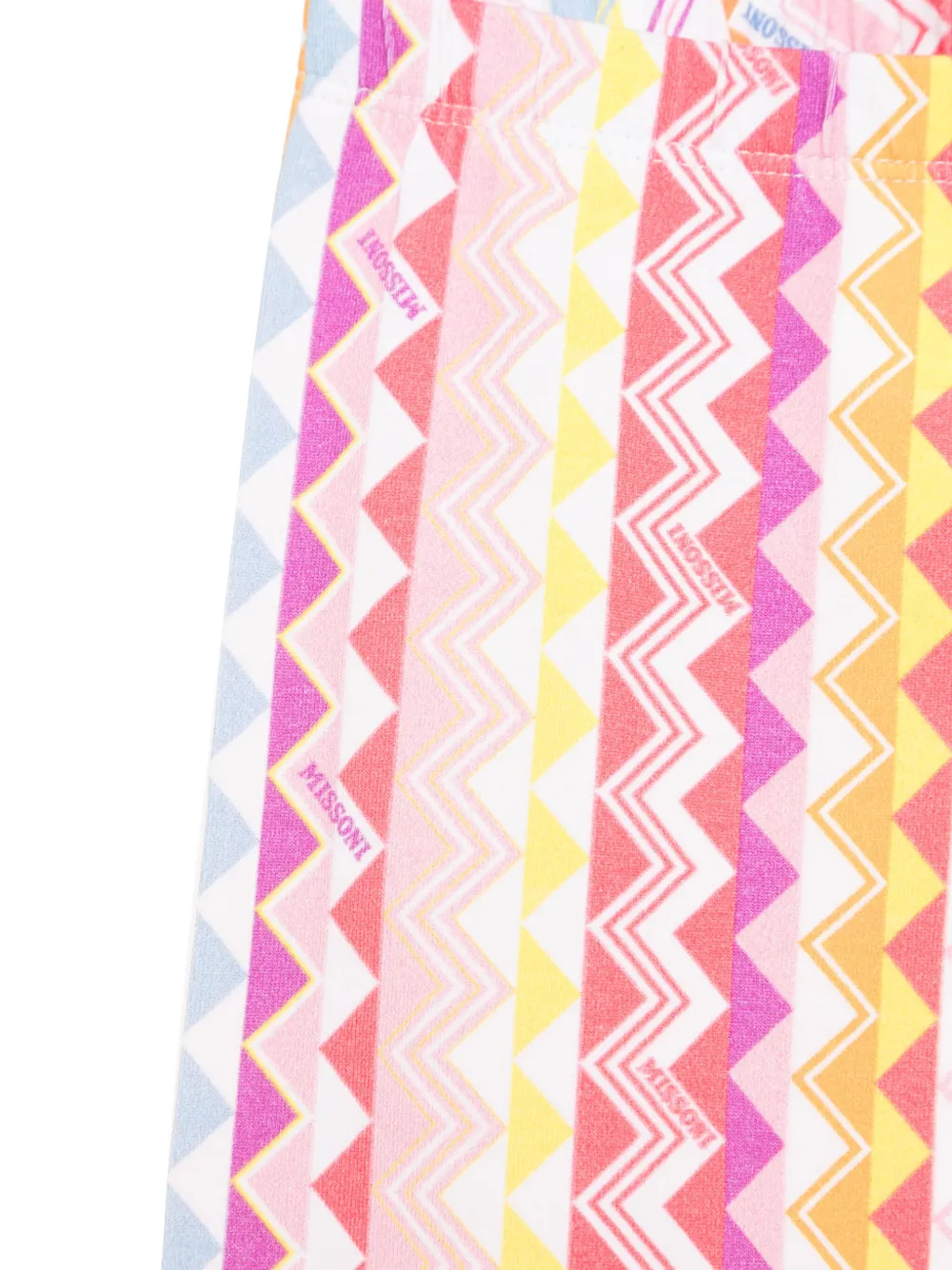 Леггинсы с узором зигзаг Missoni Kids, розовый — фото 3