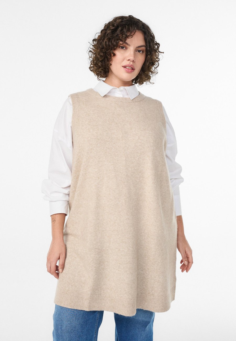 

Платье Zizzi Jumper dress, Simply Taupe Mel/Mottled Beige