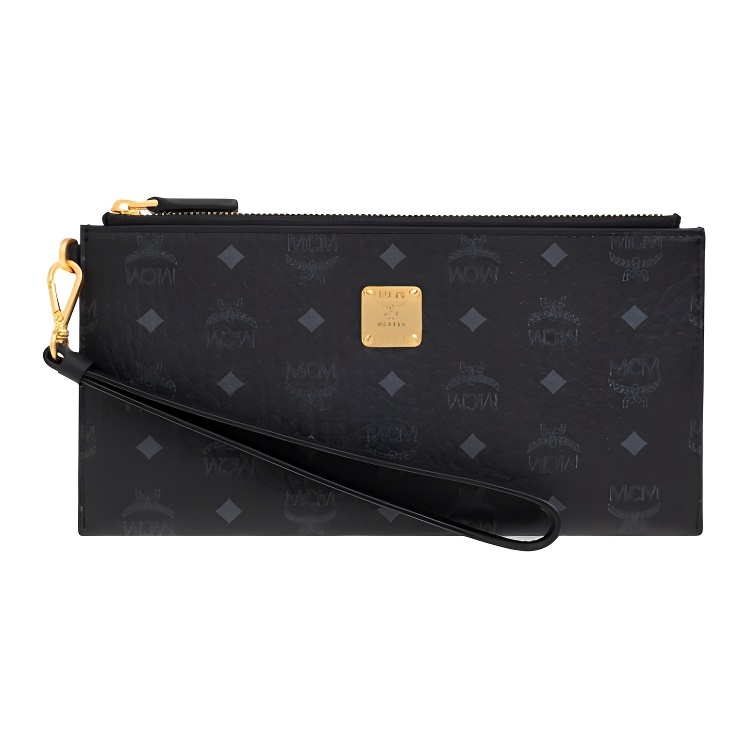 

MCM Aren Coated Canvas с кожаным клатчем Large женский Black