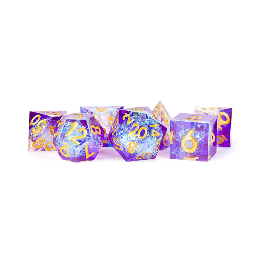 

Королевская жеода с золотом (7), Resin Dice - Handmade Sharp Edge