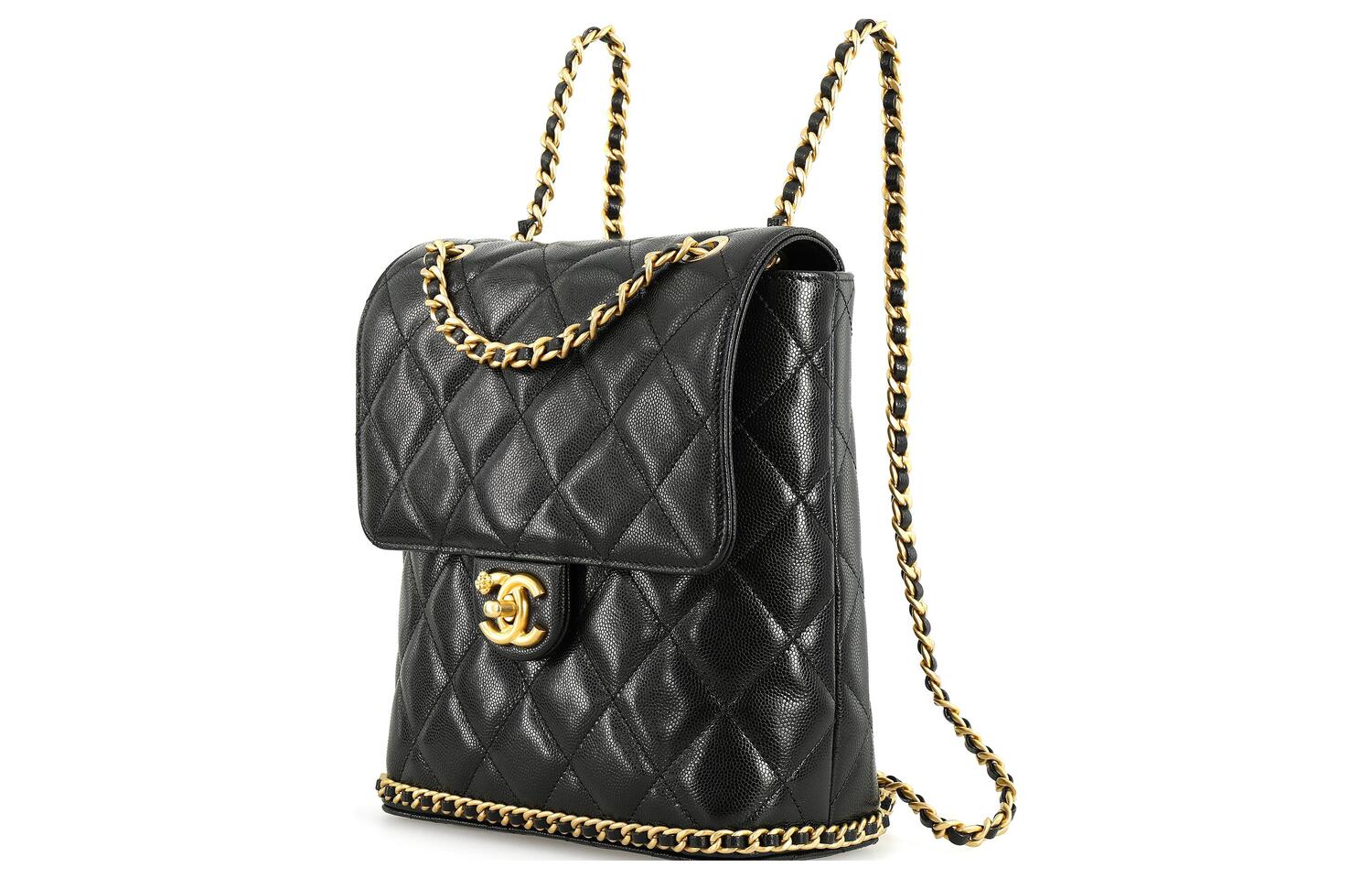 CHANEL Женский рюкзак из телячьей кожи черный — фото 2