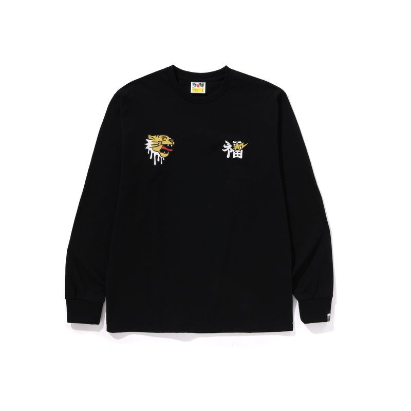Мужская сувенирная футболка с принтом A BATHING APE, черная — фото 2