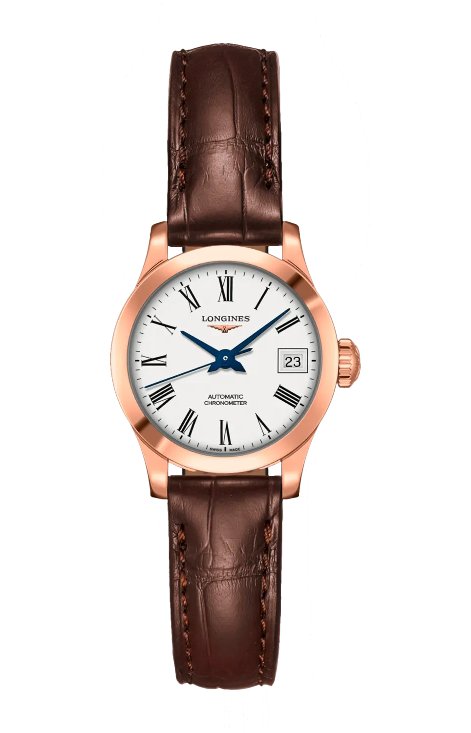 

Часы Longines Record collection из розового золота 26 мм