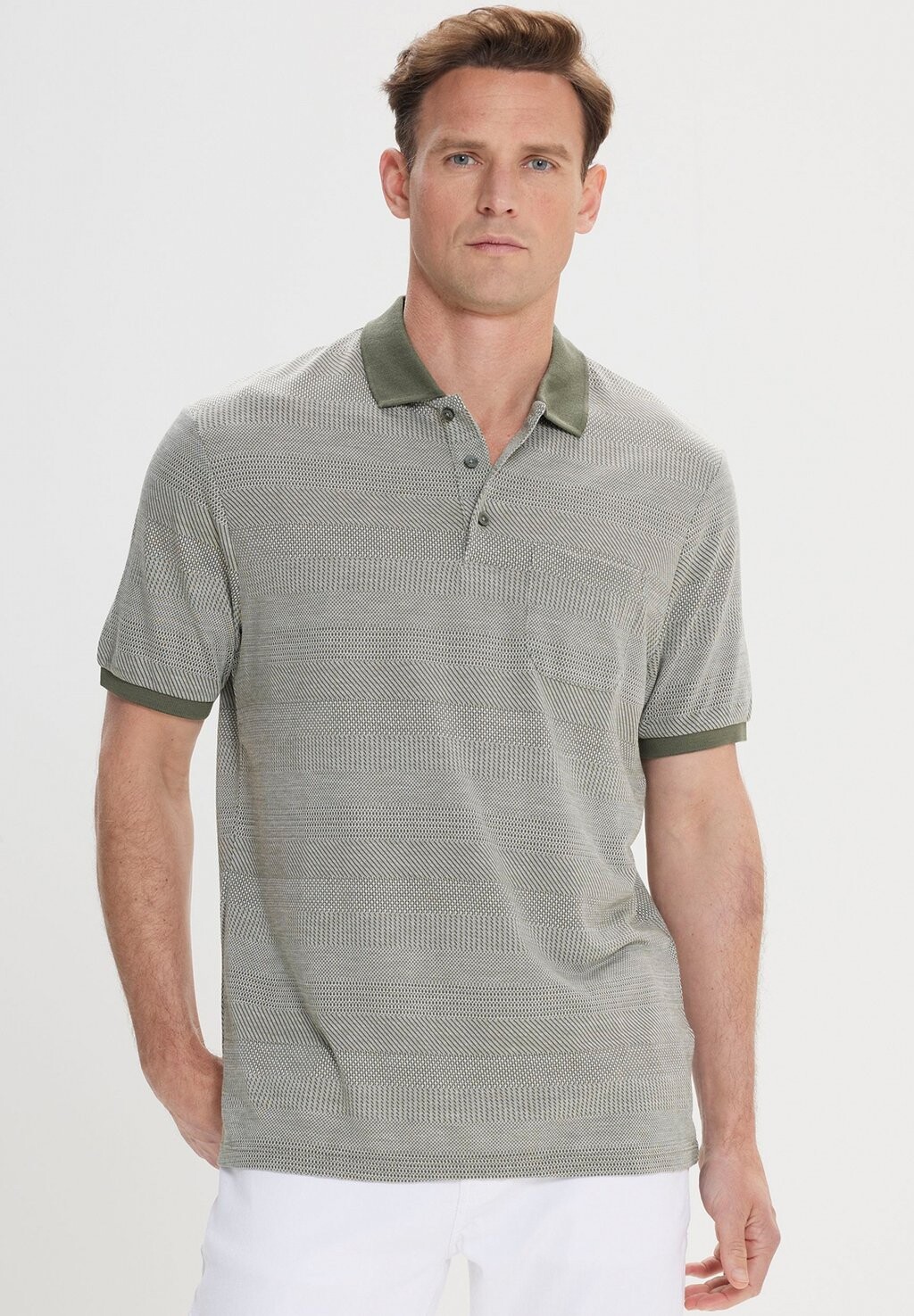 

Рубашка поло COMFORT FIT PATTERNED AC&CO / ALTINYILDIZ CLASSICS, светло-зеленый