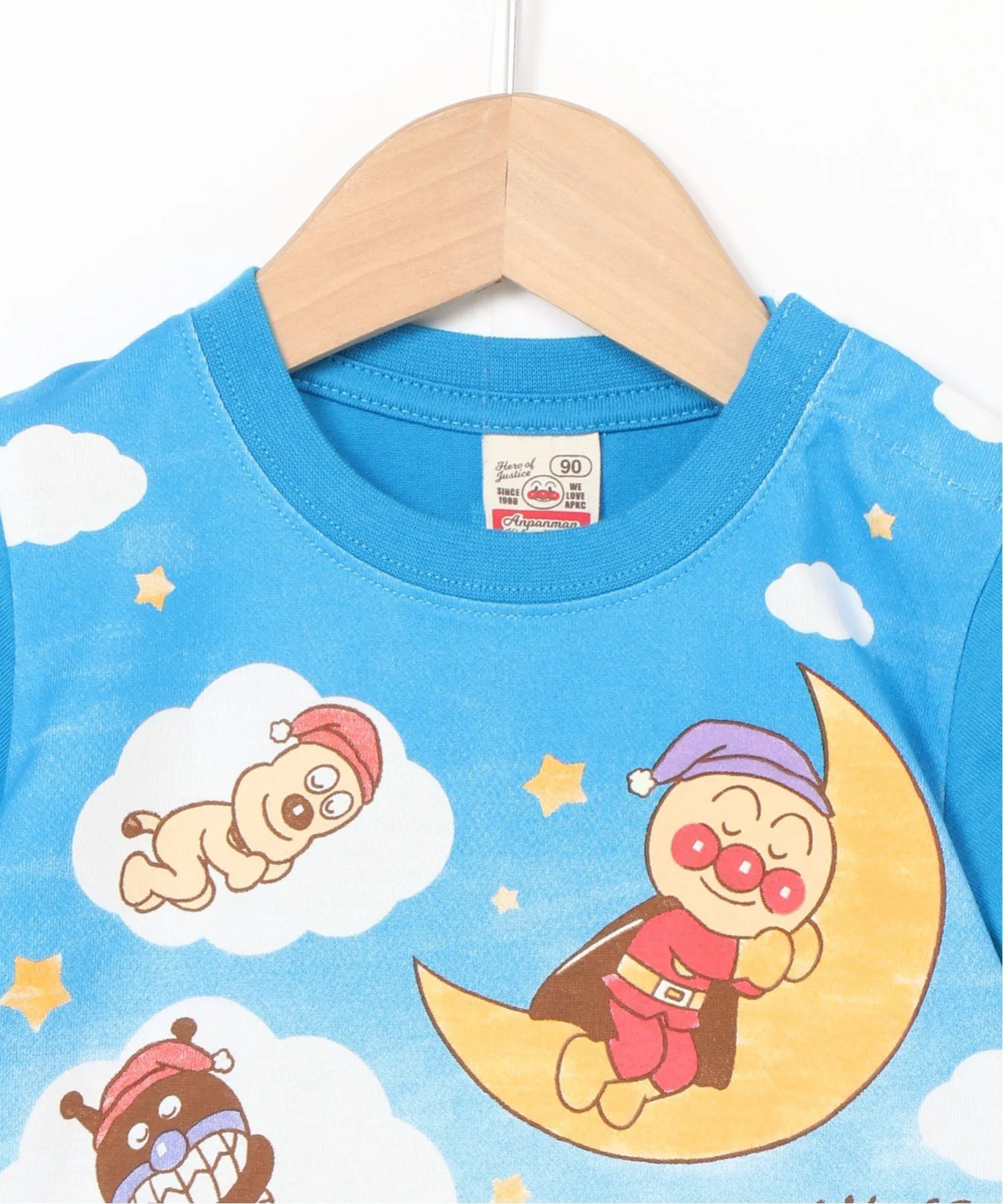 Пижама с короткими рукавами и красочным светящимся рисунком неба Anpanman Kids Collection, blue — фото 4