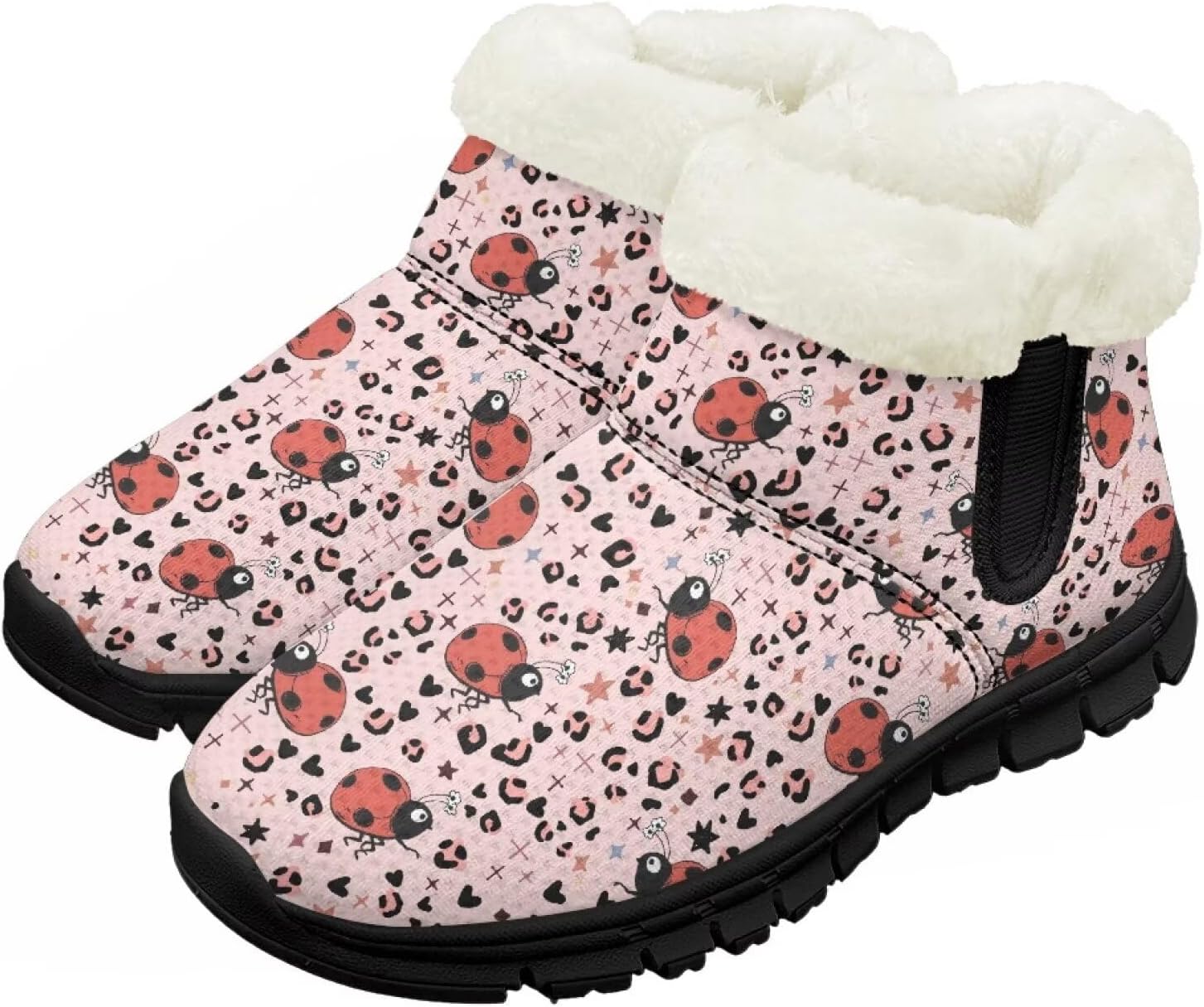 

Зимние ботинки Chririnla для девочек и мальчиков, детские зимние сапожки для малышей, теплые обувь с меховой подкладкой, модные ботильоны, обувь с нескользящей подошвой, розовый