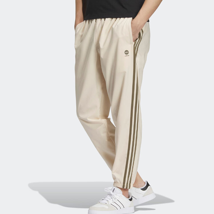 Трикотажные спортивные штаны унисекс бежевый Adidas Neo, бежевый — фото 4