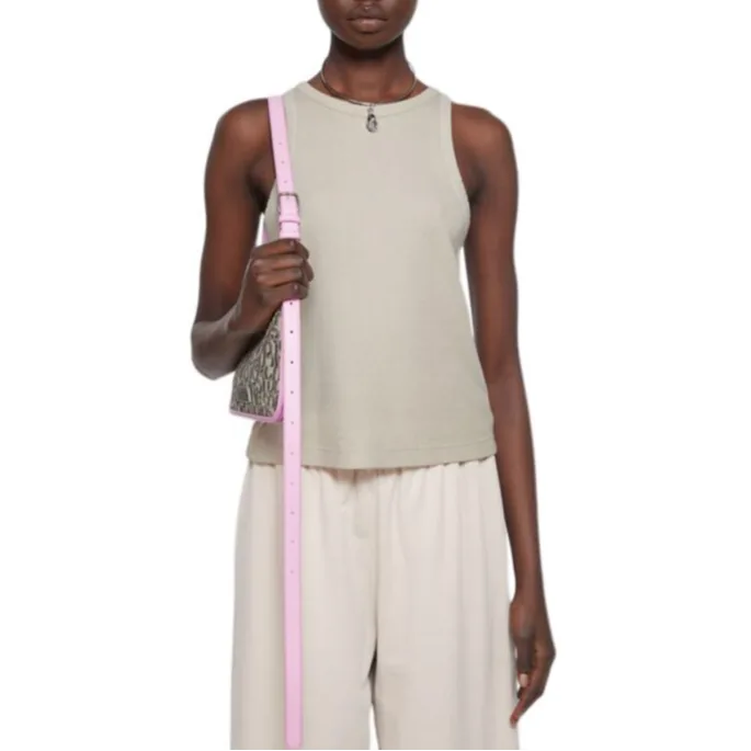 Acne Studios 2024 FW24 Футболка-майка Unisex Bright Gray — фото 3