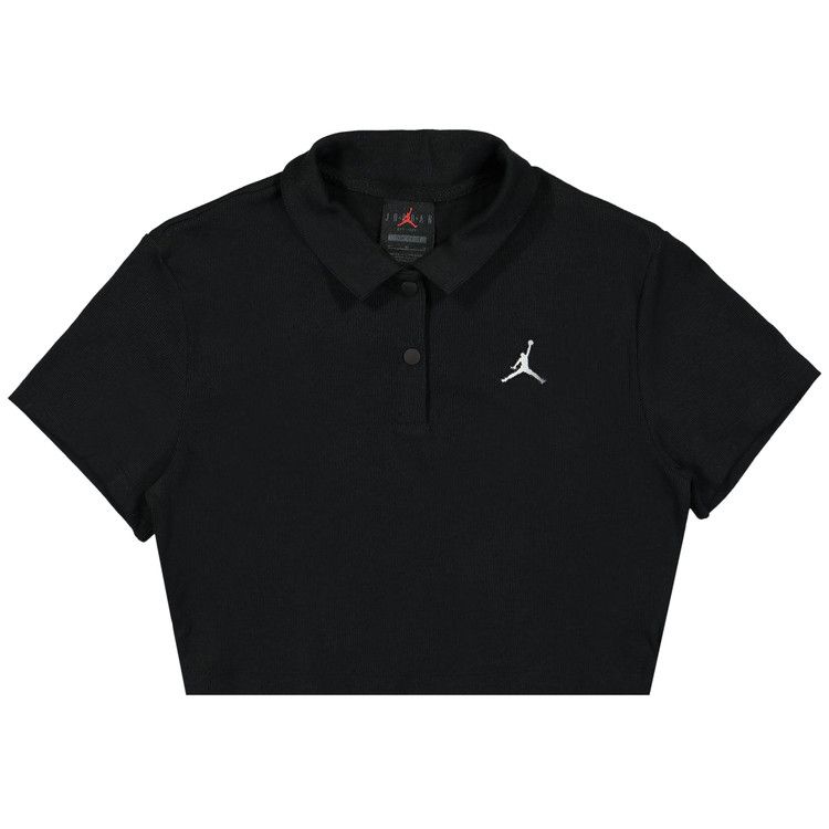 

Поло Air Jordan Cropped Ribbed Polo, Black