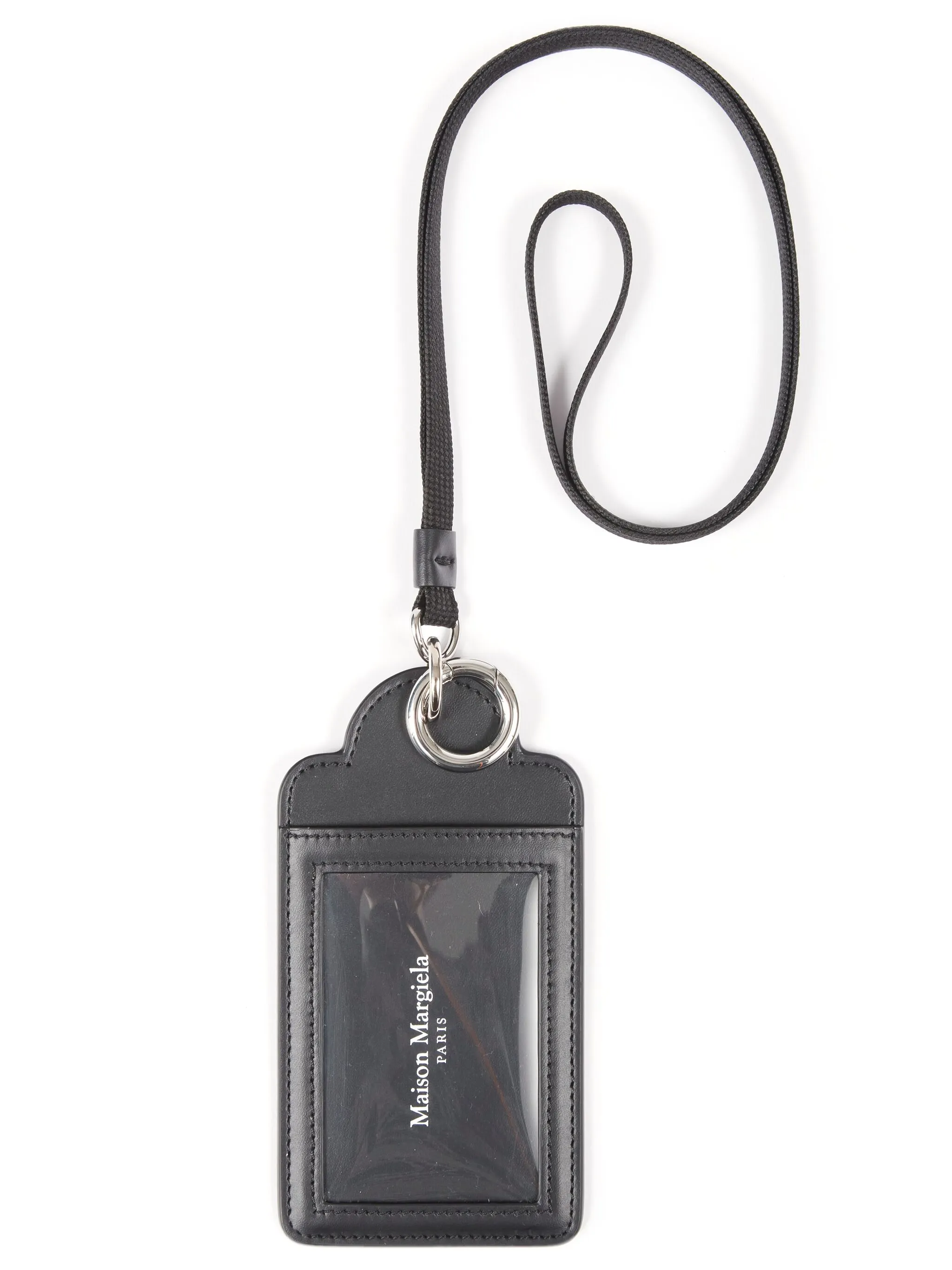 

Картхолдер с аппликацией Four Stitch Maison Margiela, черный