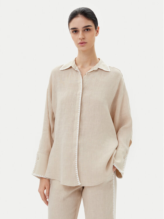 

Рубашка relaxed fit RP5LE003 Icona, бежевый