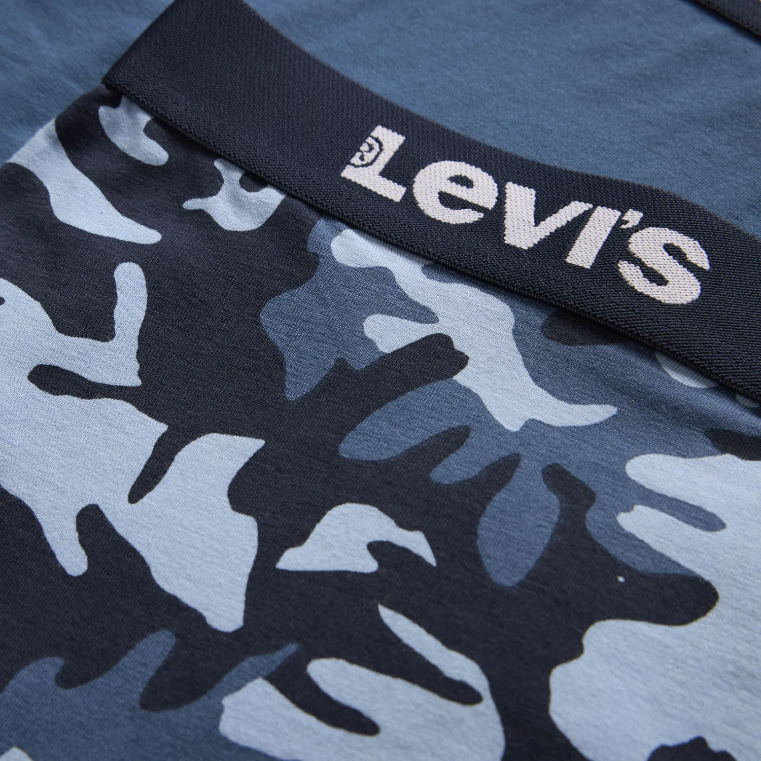 Боксеры камуфляжной расцветки (3 шт.) Levi's, Blue — фото 3