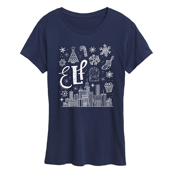 

Женская футболка с коротким рукавом elf icon doodles Licensed Character, Navy, Синий, Женская футболка с коротким рукавом elf icon doodles Licensed Character, Navy