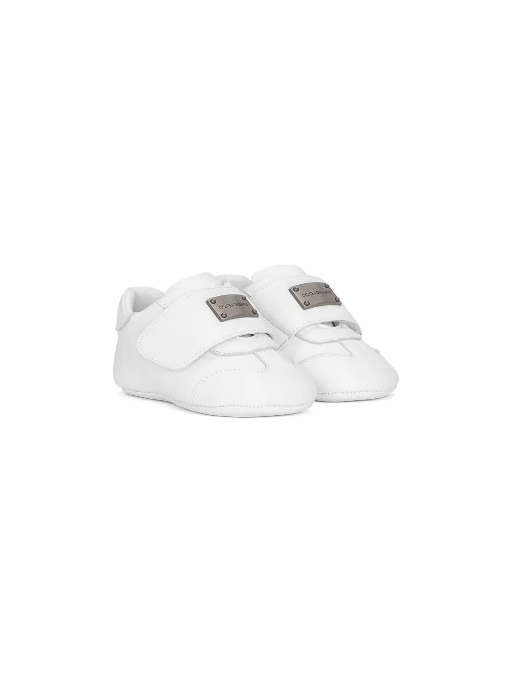 

Кроссовки на липучках с логотипом Dolce & Gabbana Kids, белый